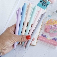 Coloring Lapicera x6 Pastel Retractil Silky Magic - Mooving en internet