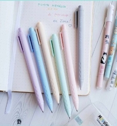 Coloring Lapicera x6 Pastel Retractil Silky Magic - Mooving - tienda online
