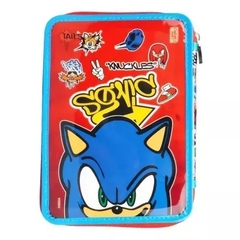 Cartuchera escolar Sonic comic - Cresko - Juguetería Pekita's