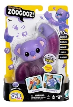 Little Live Pets Hug N Hang Zoogooz mascota interactiva y estirable - tienda online