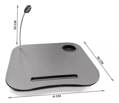 Mesa De Cama Bandeja Porta Notebook tablet Con Luz Almohadón en internet