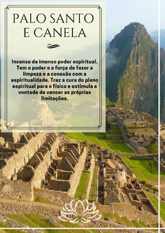 Incenso Palo Santo e Canela - comprar online