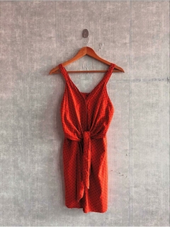 Vestido Linho (M) - Barganhei Brechó