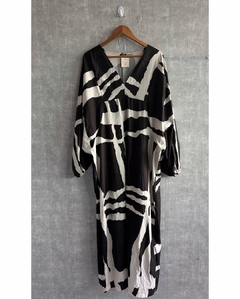 Vestido P&B (G4) - Barganhei Brechó