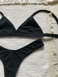 SET AMPARO ALGODON - NEGRO - comprar online