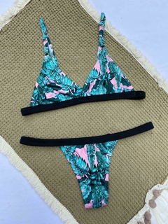 SET JUANITA MICROFIBRA - SELVA FLOREADA - JAVINA | shop mayorista