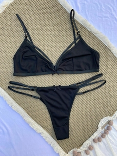 SET ORIANA MICROFIBRA - NEGRO - comprar online