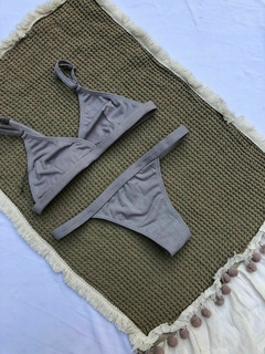 SET JUANITA ALGODON - GRIS CENIZA
