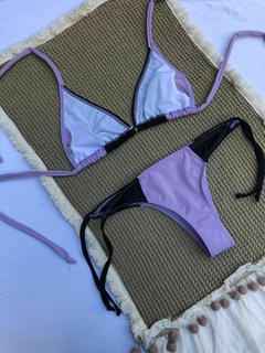 BK DENISSE COMBINADA - LILA CON NEGRO - comprar online