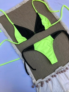 BK DENISSE COMBINADA - AMARILLO FLUO CON NEGRO