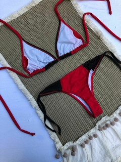 BK DENISSE COMBINADA - ROJO CON NEGRO - comprar online