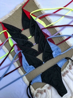 P. x6 BIKINIS - DENISSE LISAS COMBINADAS - JAVINA | shop mayorista