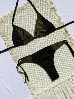 BK DENISSE COMBINADA - VERDE MILITAR CON NEGRO