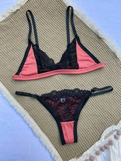 SET EMILIA ALGODON - ROSA VIEJO - comprar online