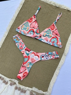 SET AMPARO MICROFIBRA - CORAZONES