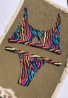 SET REBECA MICROFIBRA - CEBRA COLORES