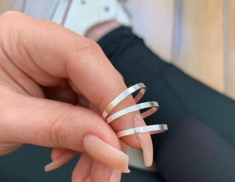 Anel Liso Reto 2mm PRATA 925