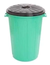 TACHO REDONDO (VERDE/NEGRO) 68 LTS TAPA NEGRA