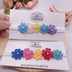 Faixa florzinhas rendinhas