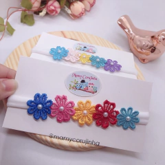 Faixa florzinhas rendinhas - comprar online