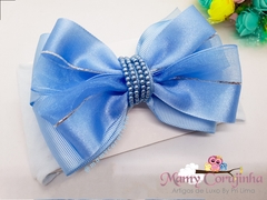 Laço de organza com chuva de pérolas delicat na internet