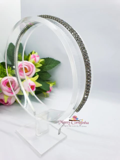 Tiara Strass Prata