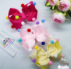 Kit laço pompom