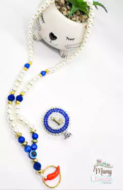 Kit Porta crachá retrátil + cordão L - comprar online