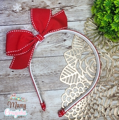 Tiara Laço em pé Vermelho - comprar online