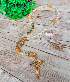 Terço Personalizado dourado na internet