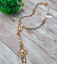 Terço Personalizado dourado - loja online
