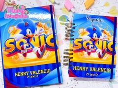 Agenda A5 1 dia por página Sonic na internet
