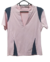 REMERA DEPORTIVA ROSA CON RECORTES GRICES