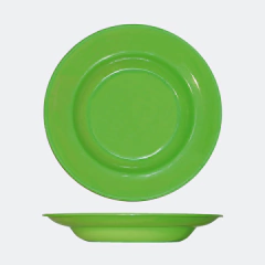 Set de 12 Platos Econo Color Hondos Plástico Colombraro