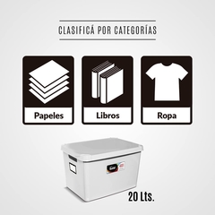 Caja Solid Baja 20 Lts. Plástico Colombraro en internet