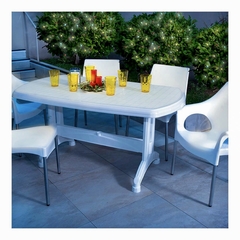 Mesa Gala Rectangular con Patas Plegables Plástico Colombraro en internet