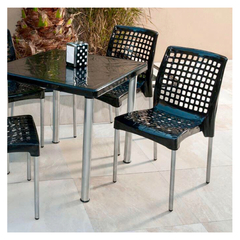 Silla Dubai con Patas Metálicas Plástico Colombraro - comprar online