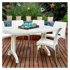 Mesa Gala Rectangular con Patas Plegables Plástico Colombraro - comprar online