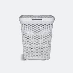 Cesto Ratán Rectangular Mediano 30 Lts. Plástico Colombraro