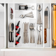 Cubiertero Triple con Laterales Extensibles Plástico Colombraro - comprar online