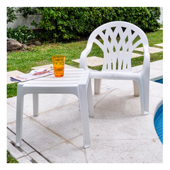Mesa Auxiliar Barcelona Plástico Colombraro - comprar online