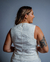 CROPPED LINHO MISTO CAVA QUADRADA BOTÕES LATERAIS OFF WHITE - 10197 na internet