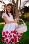 Vestido Coleção Florescer Barrado
