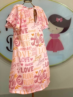 VESTIDO INFANTIL - COLEÇÃO LOVE - comprar online
