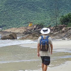 Mochila KOA Lite azul/marrón en internet