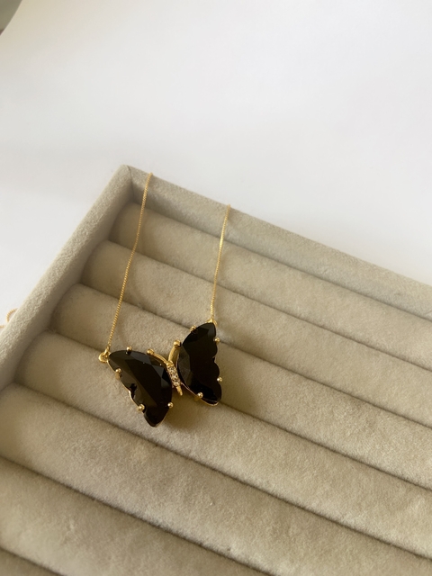 Colar borboleta black
