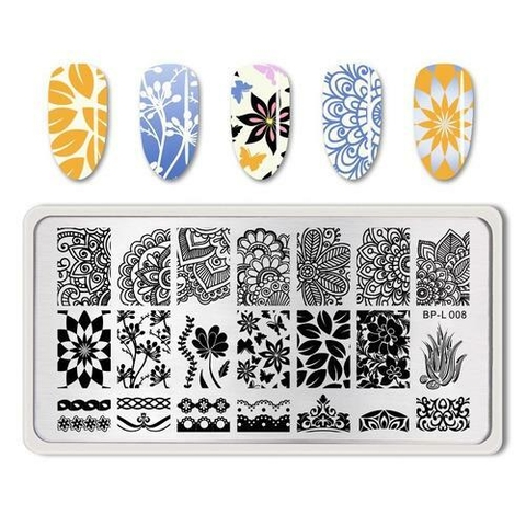 Placa stamping flower