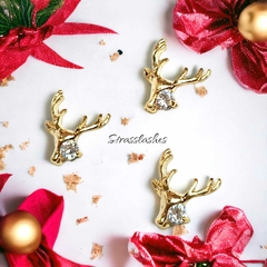 Dijes decoracion uñas Navideños x 2u