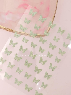 Stickers holográfico mariposa x 1u (2 colores)
