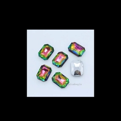 Cristal rectangular vidrio 30u (6 colores)